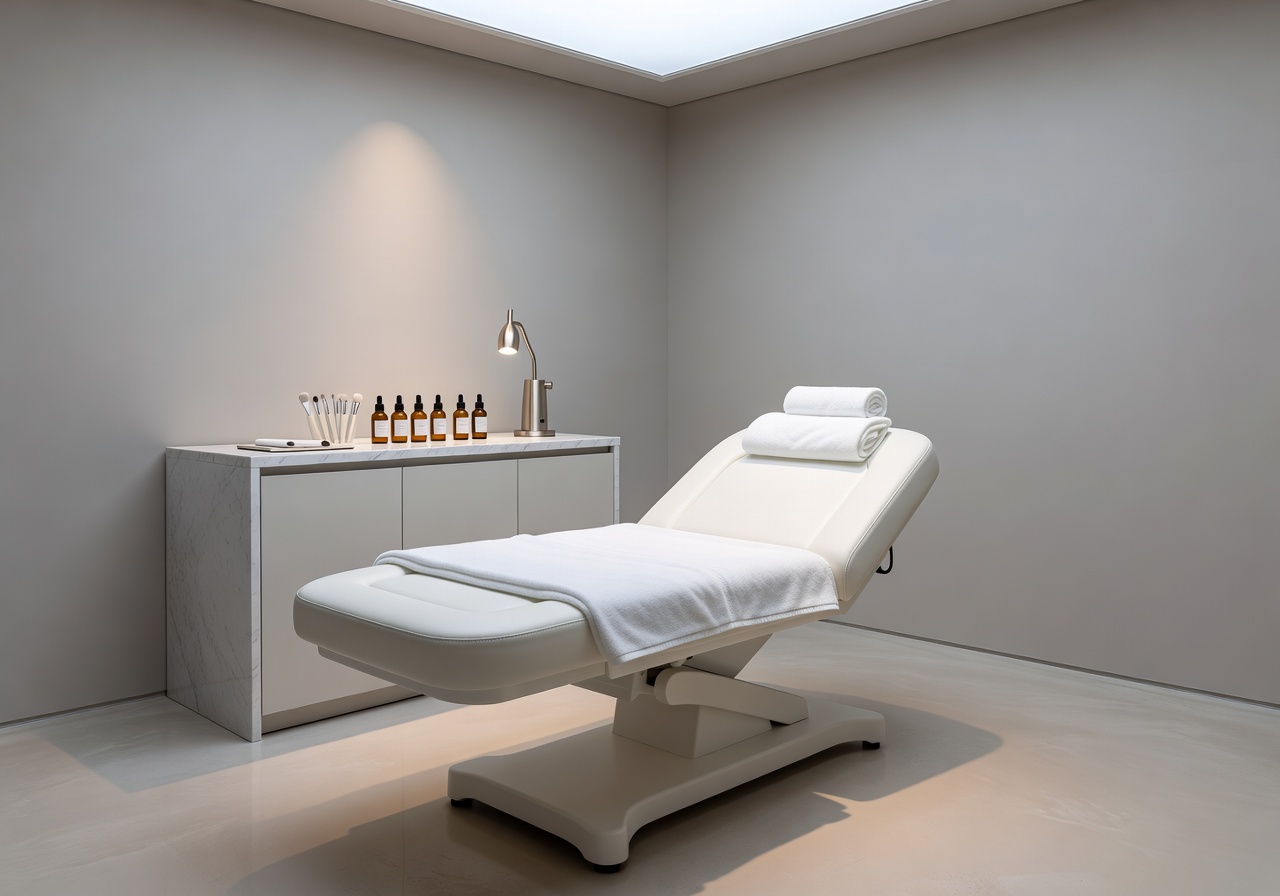 Facial treatment room at The Lab Room spa