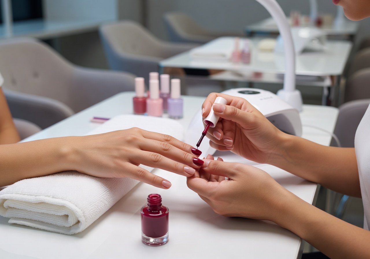 Manicure nail painting service
