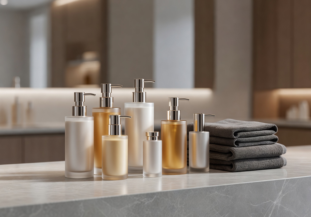 Premium hair care products display