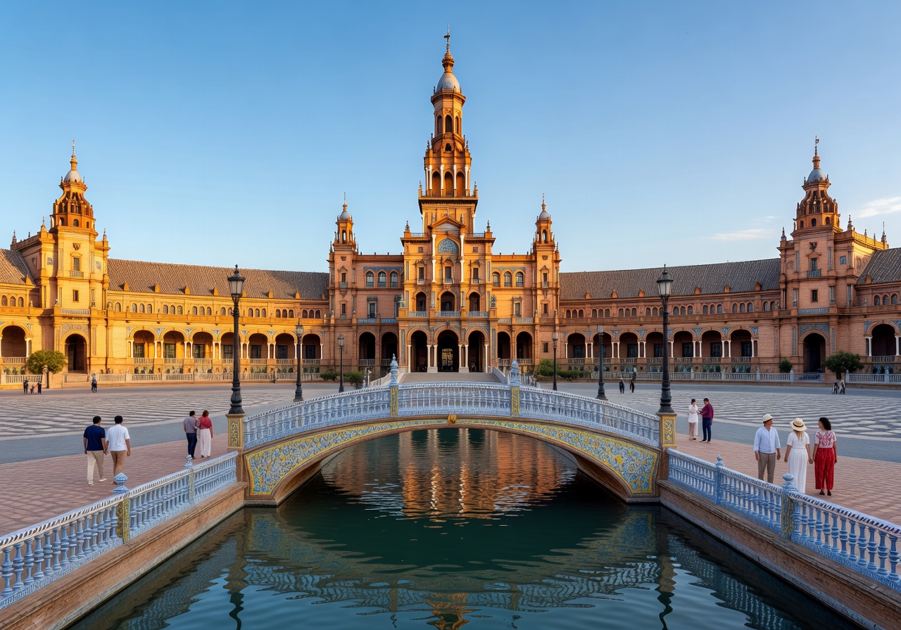 Seville Plaza de Espana architecture